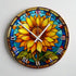 Sunflower Suncatcher Effect Clock
